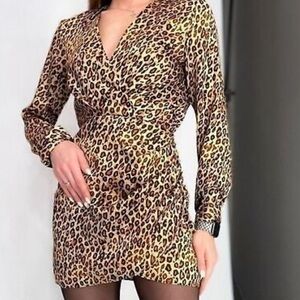 Zara leopard dress